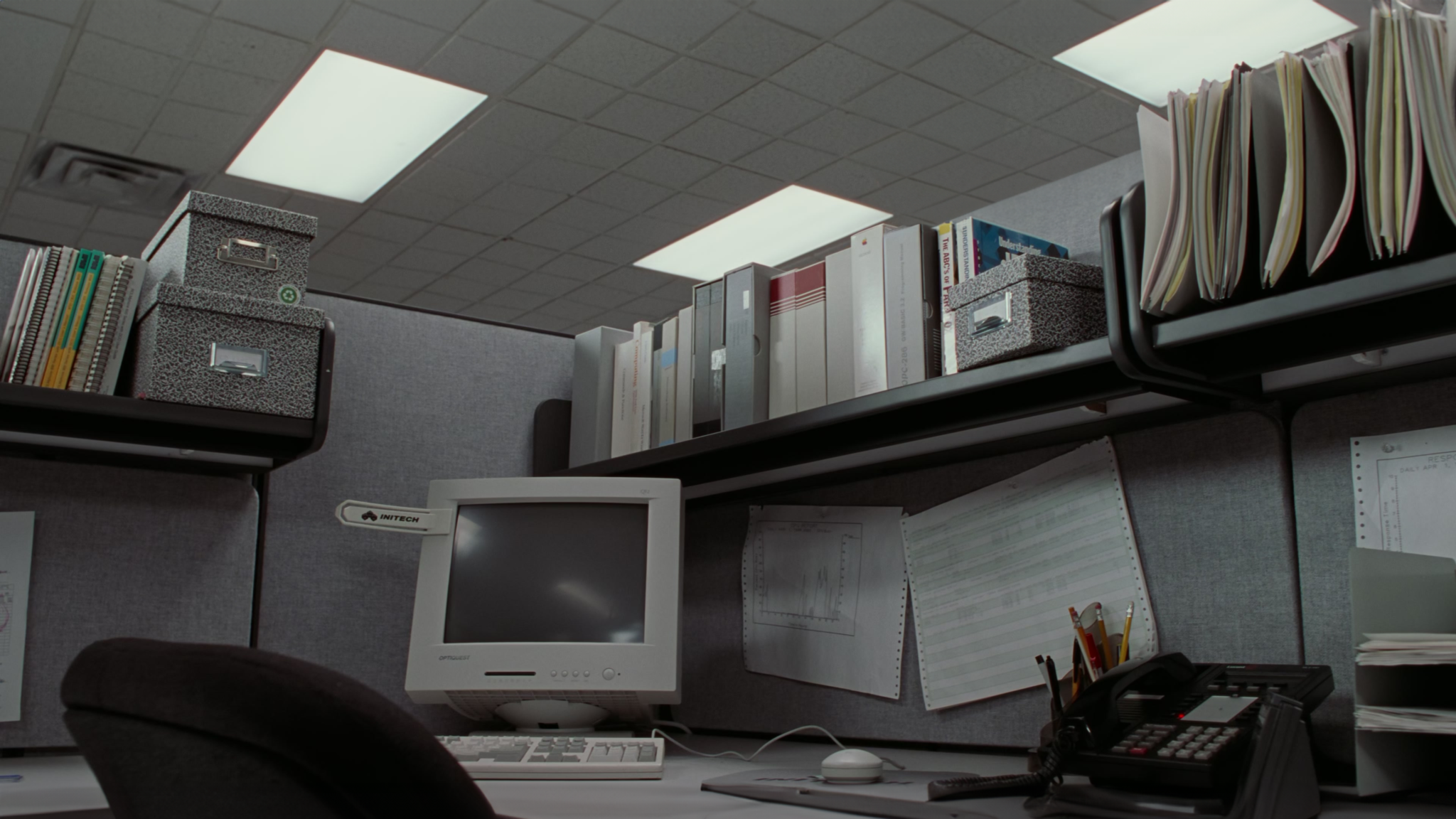 Ron Livingston Cubicle - Office Space background for your Online Meetings